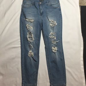 Forever 21 Distressed  Plus Jeans